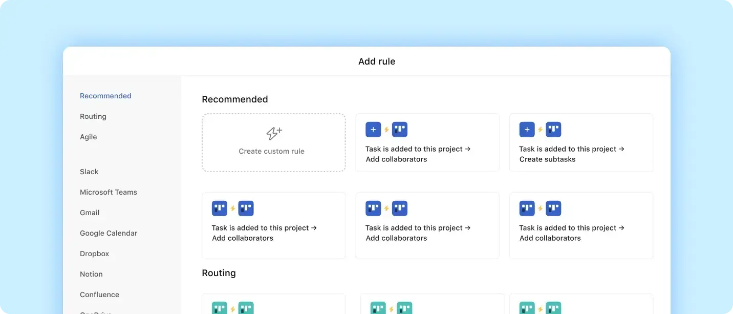Asana Rules
