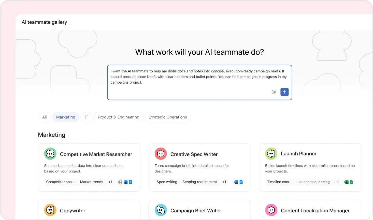 Asana AI Teammates