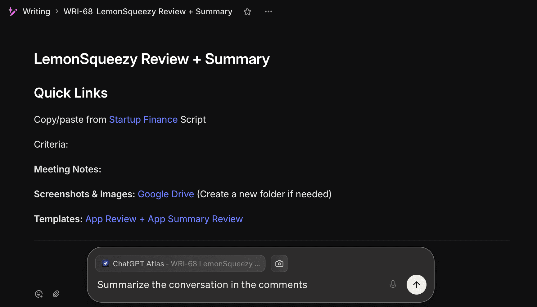 Littlebird ask anything shortcut
