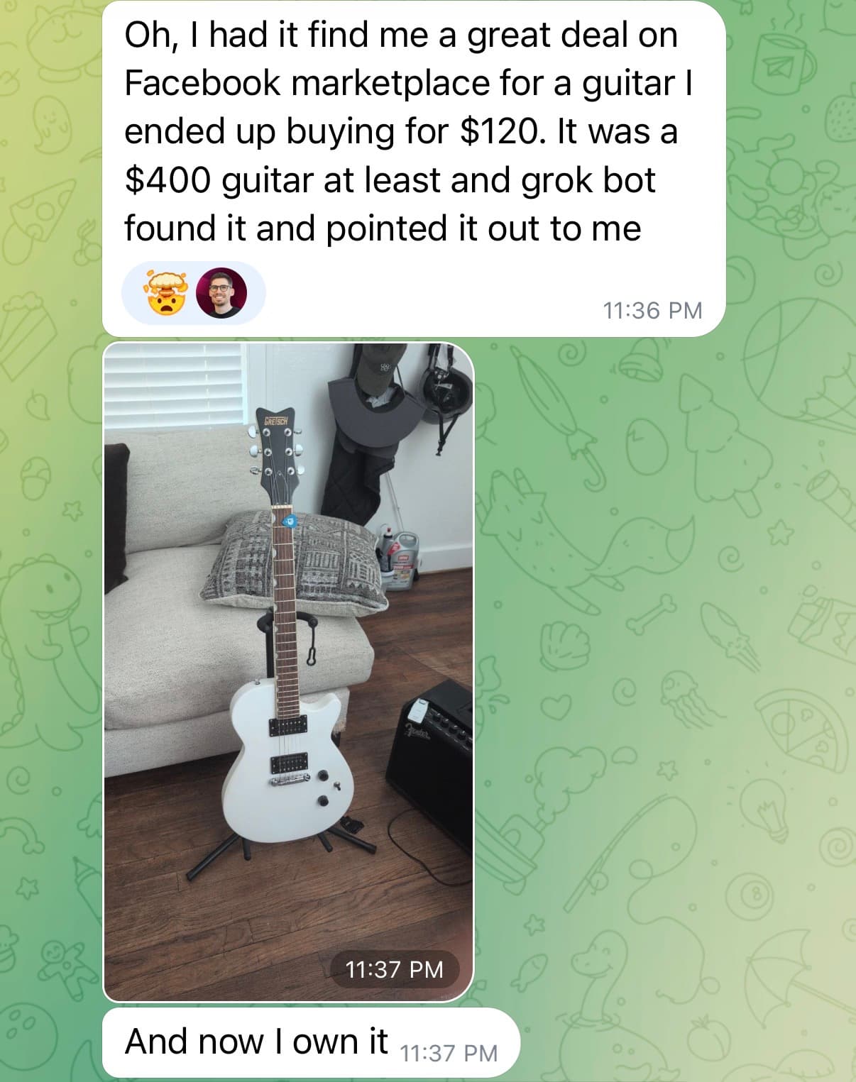 Grok Bot Guitar