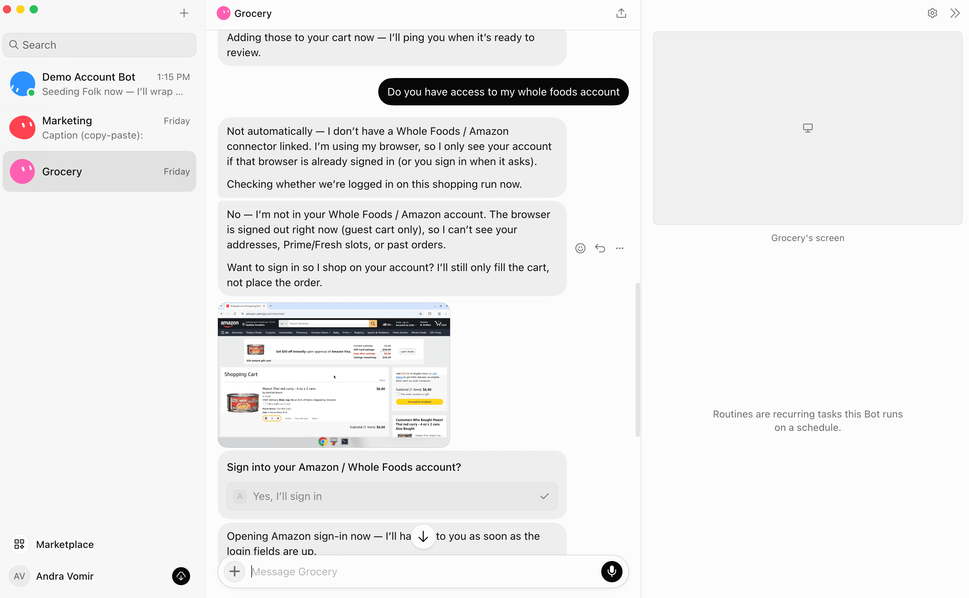 Grok Bot Interface