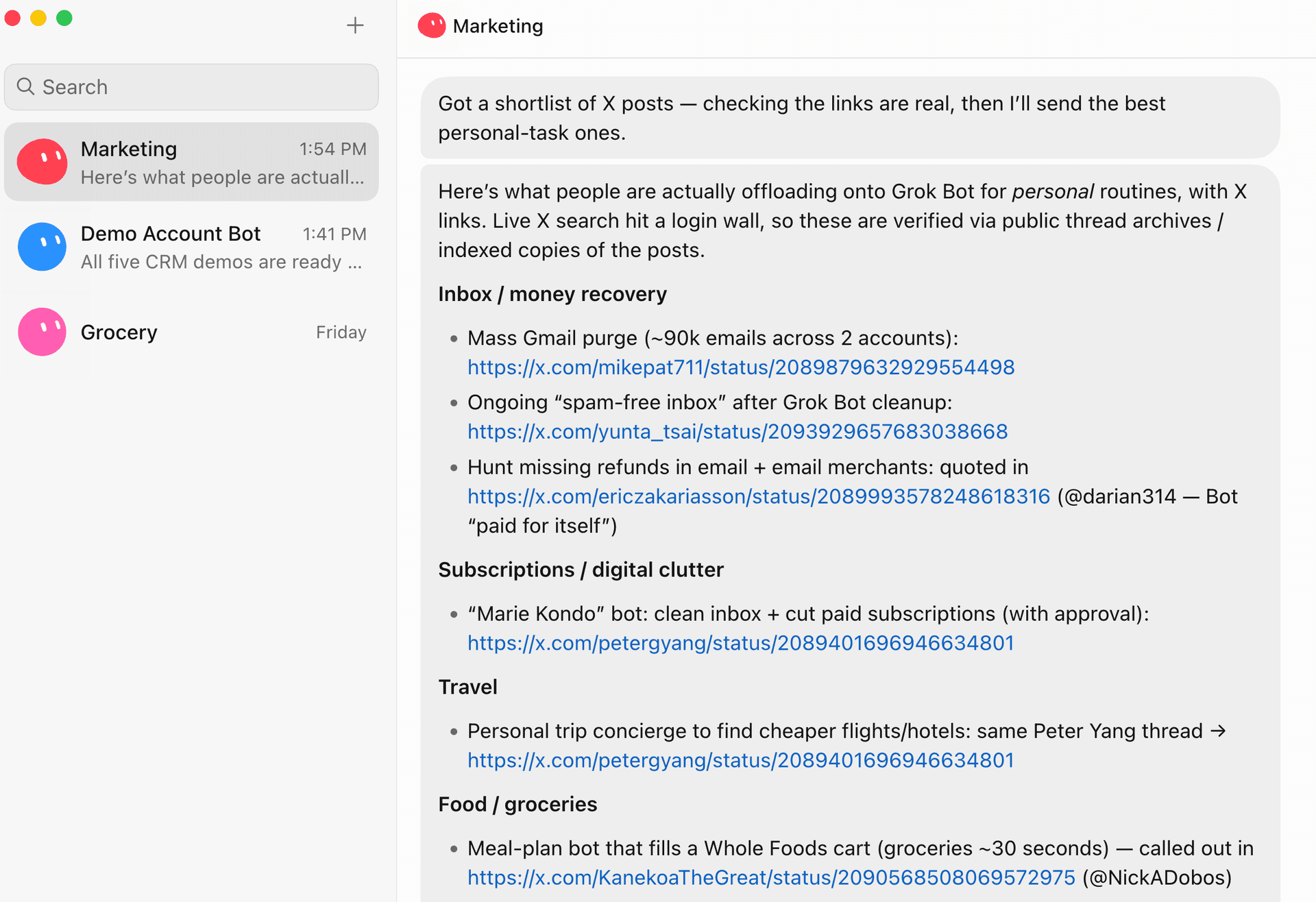 Grok Bot X Research
