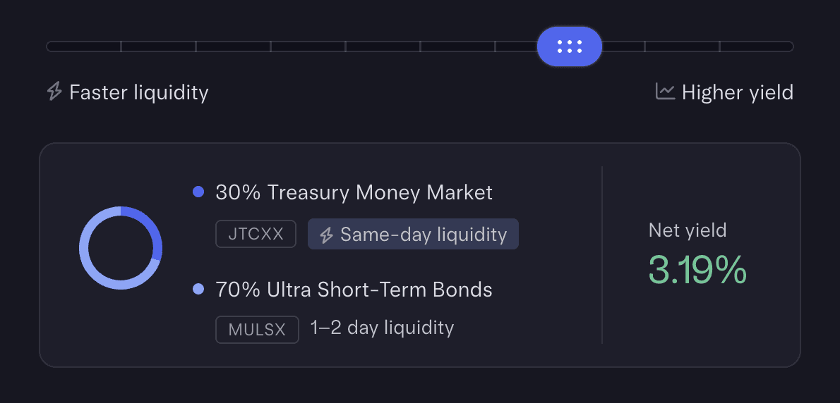 Mercury Treasury Portfolio Weighting