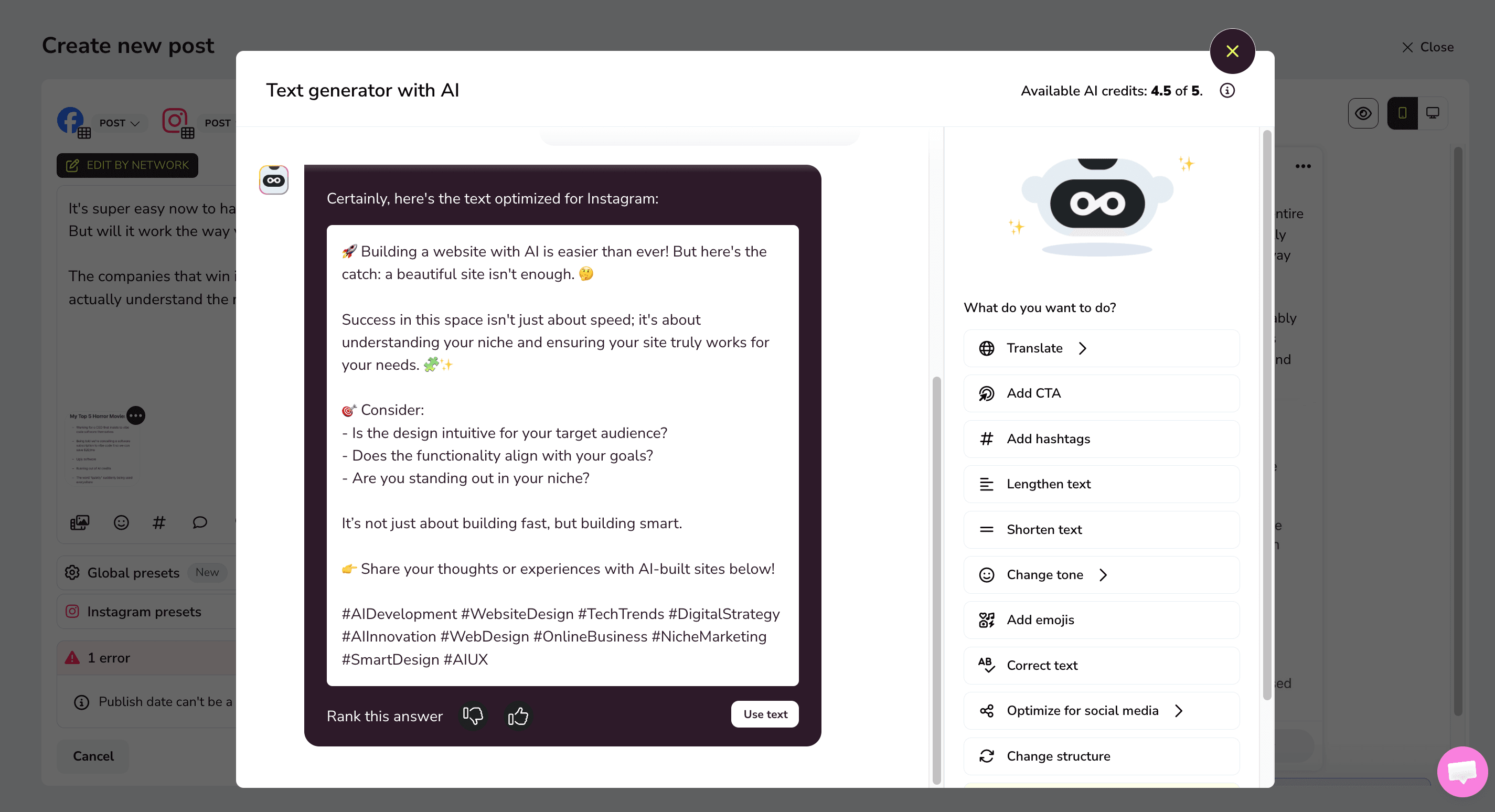 Metricool AI Assistant