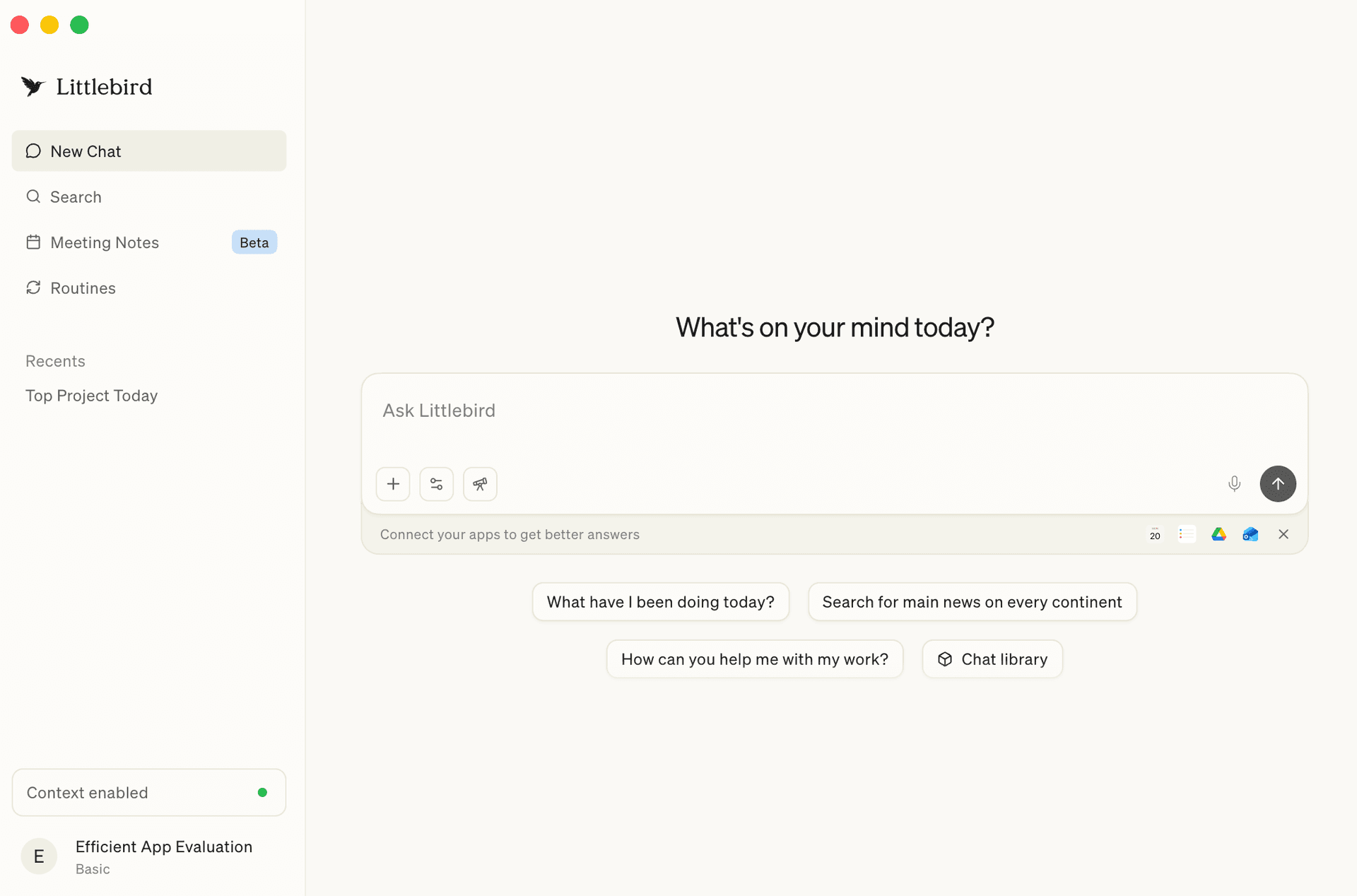 Littlebird new chat