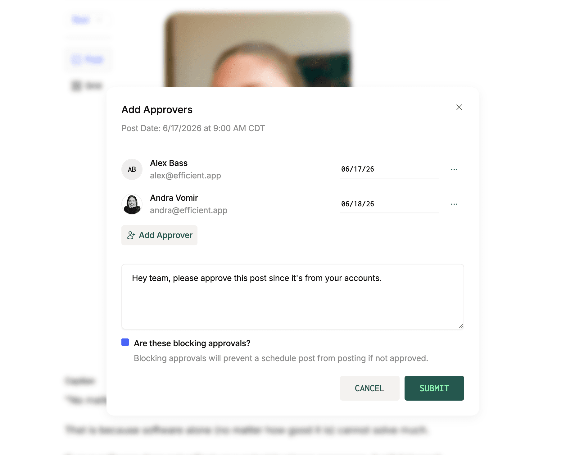 Ordinal Approval Workflow