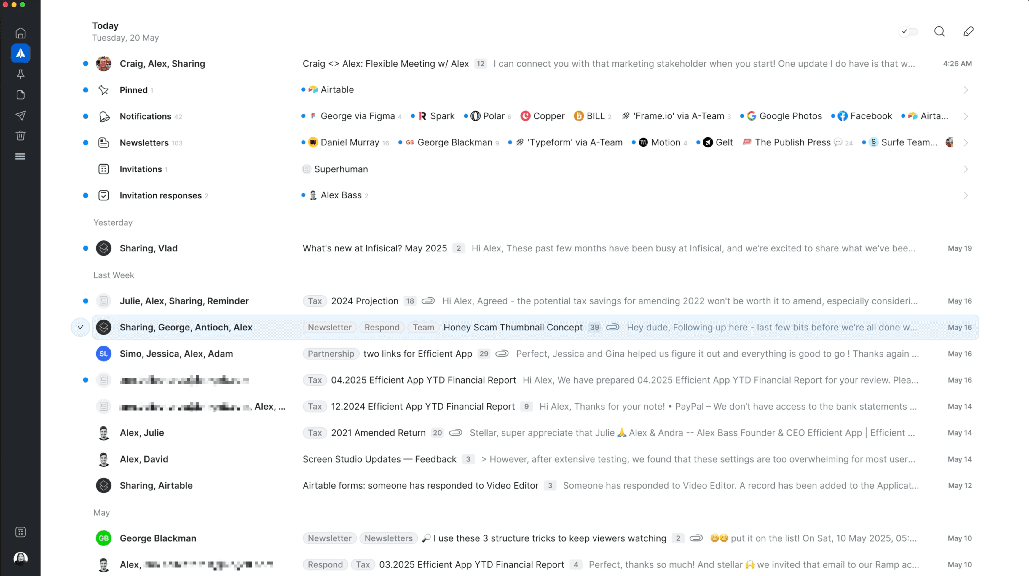 Spark Mail Interface
