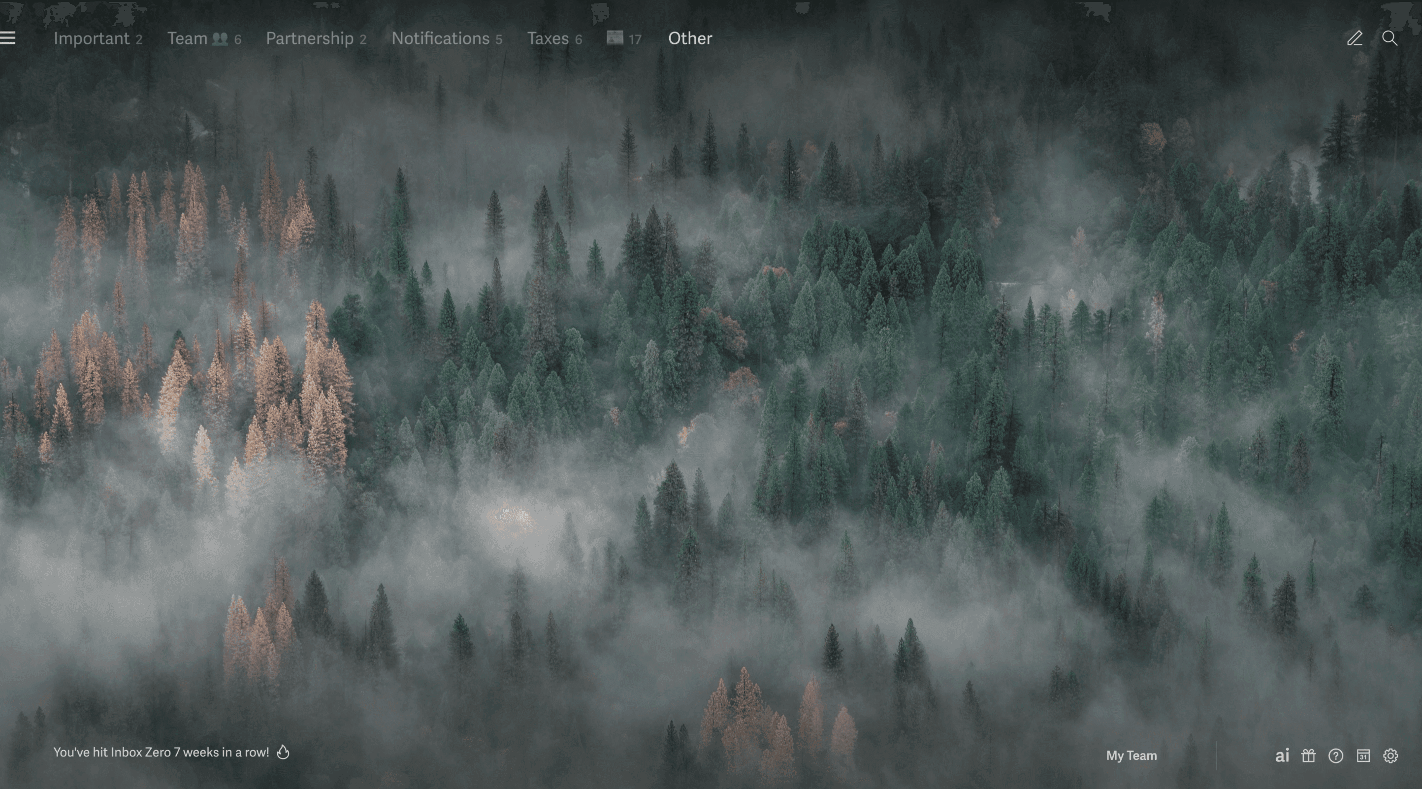 Inbox zero in Superhuman Mail