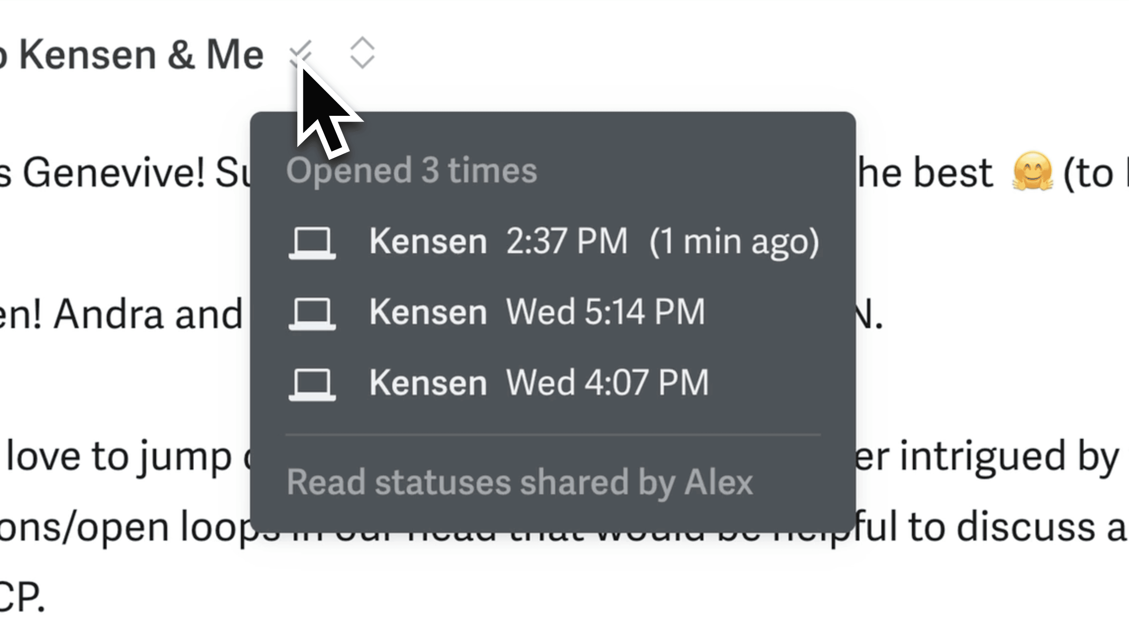 Superhuman Mail Read Statuses