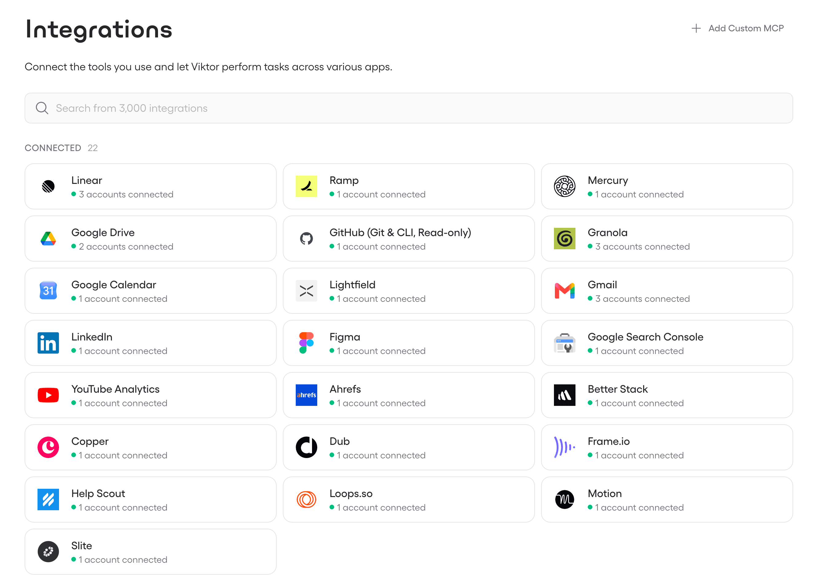 Viktor Integrations