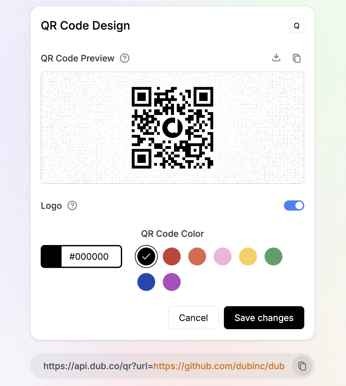 Dub Links QR codes