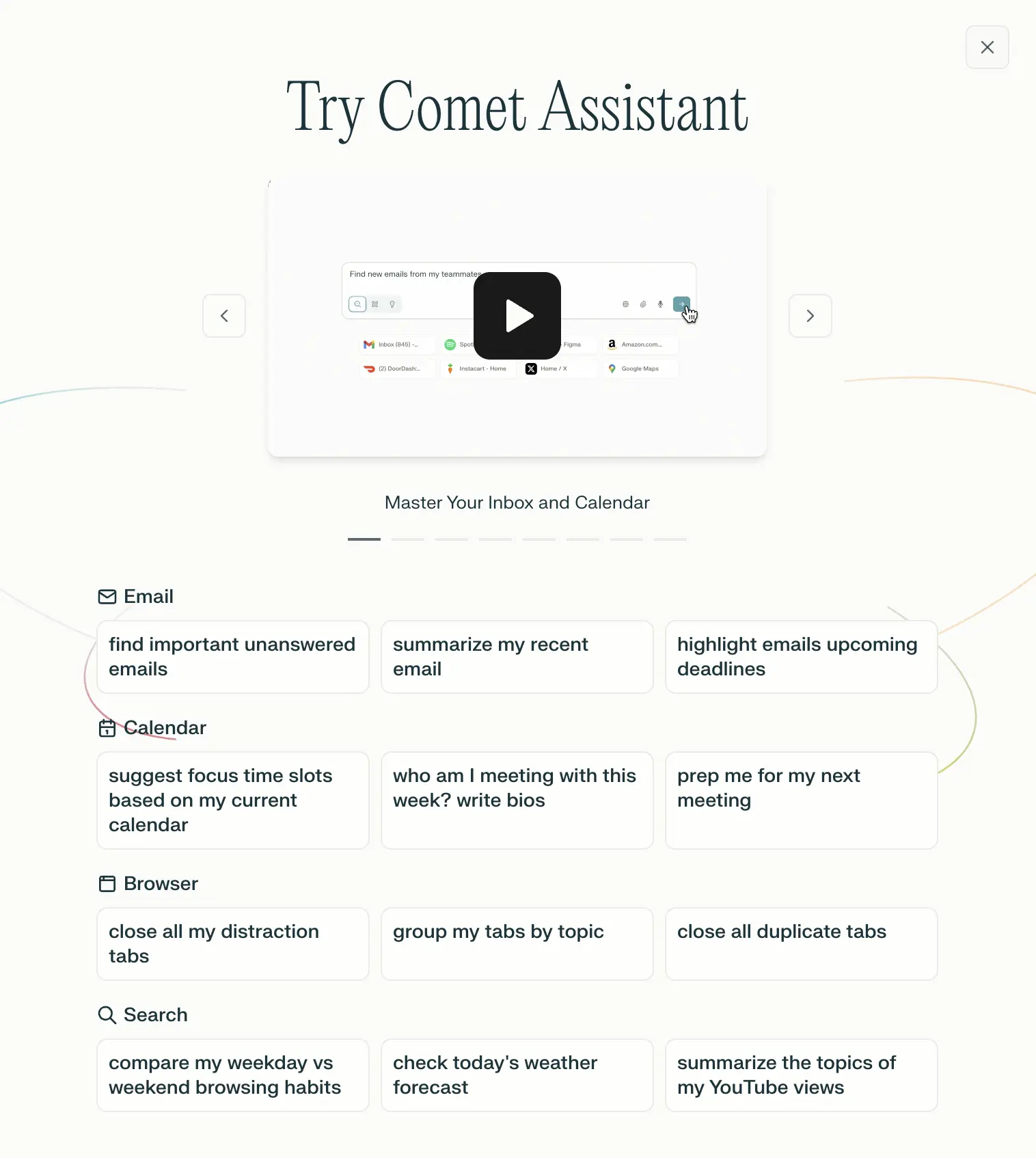 Comet Browser Assistant