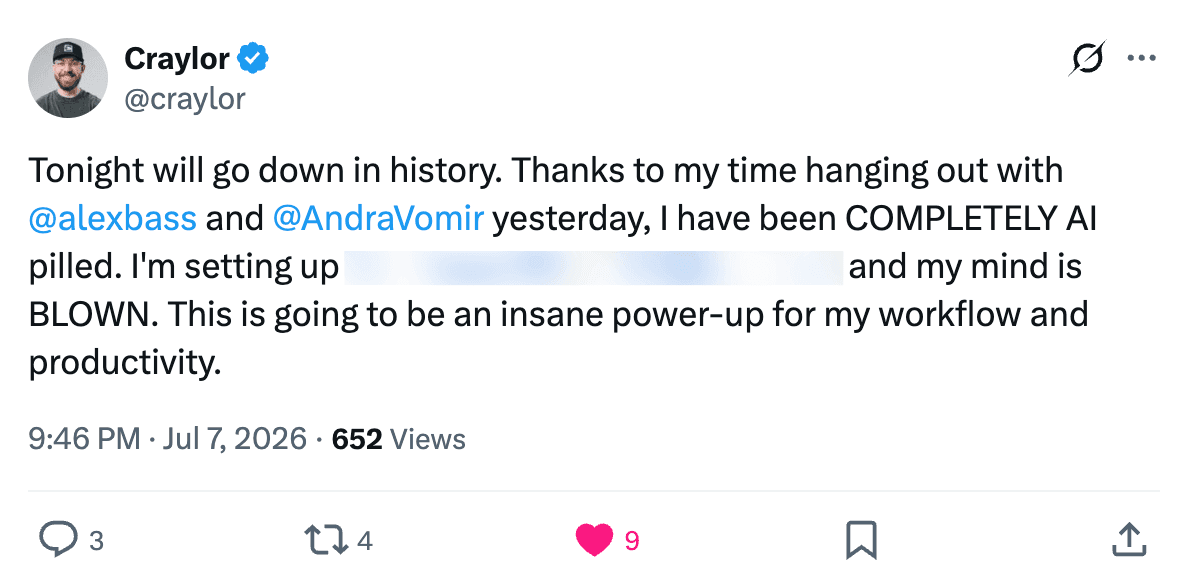 We made Craylor AI pilled
