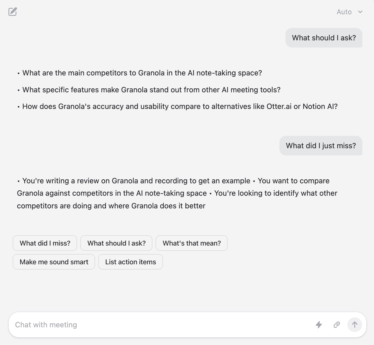 Granola AI Assistant