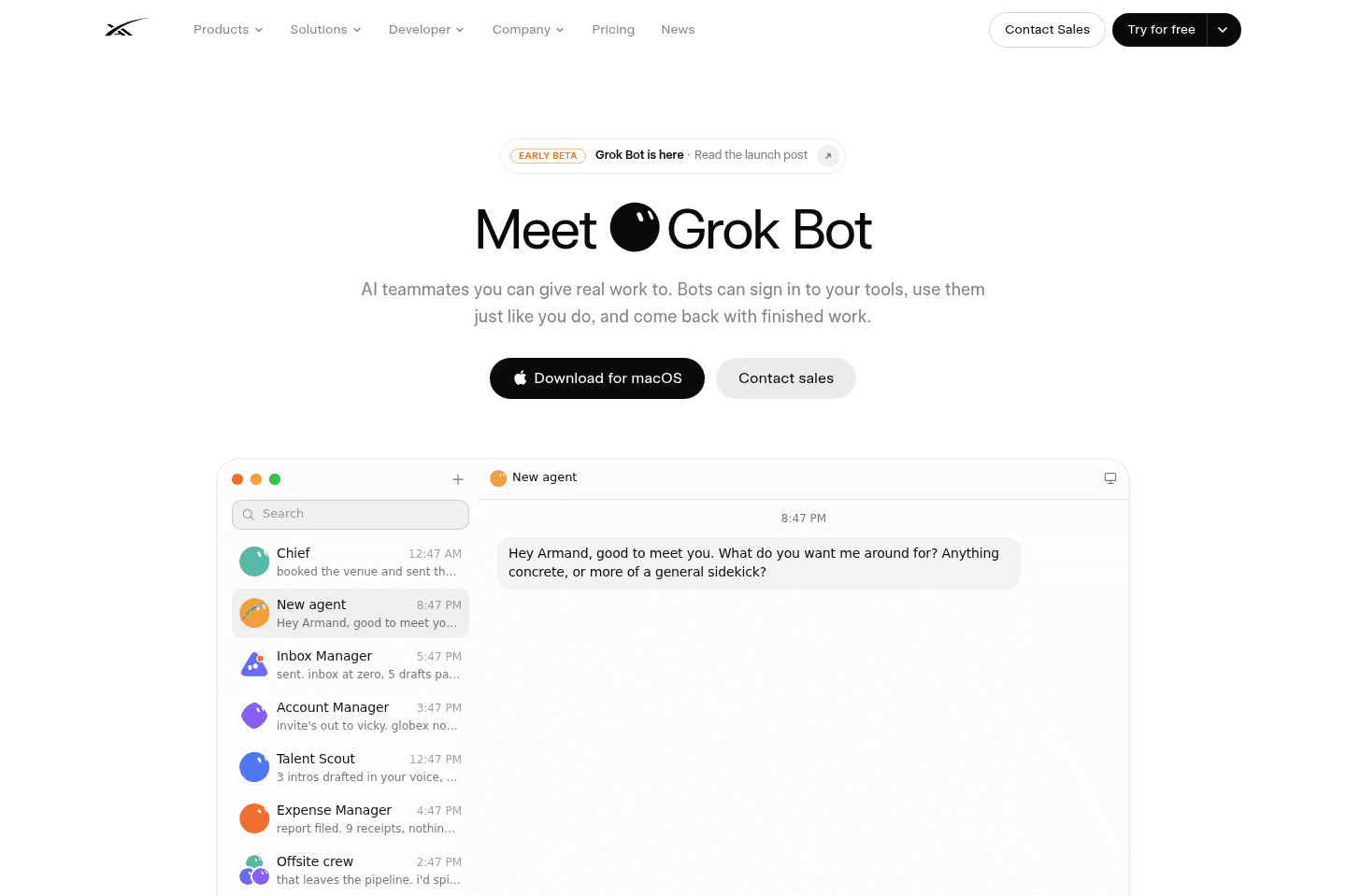 Grok Bot screenshot