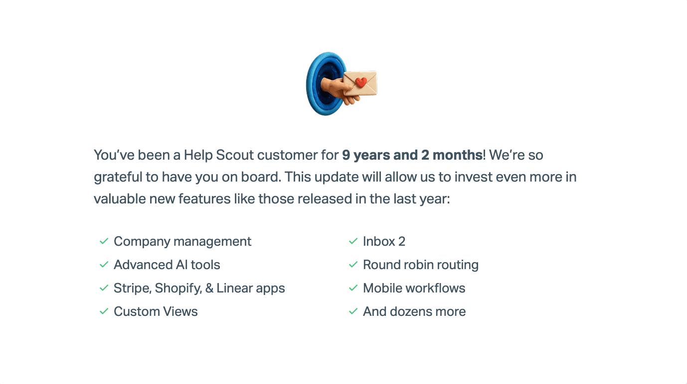 Help Scout 9 Year Customer