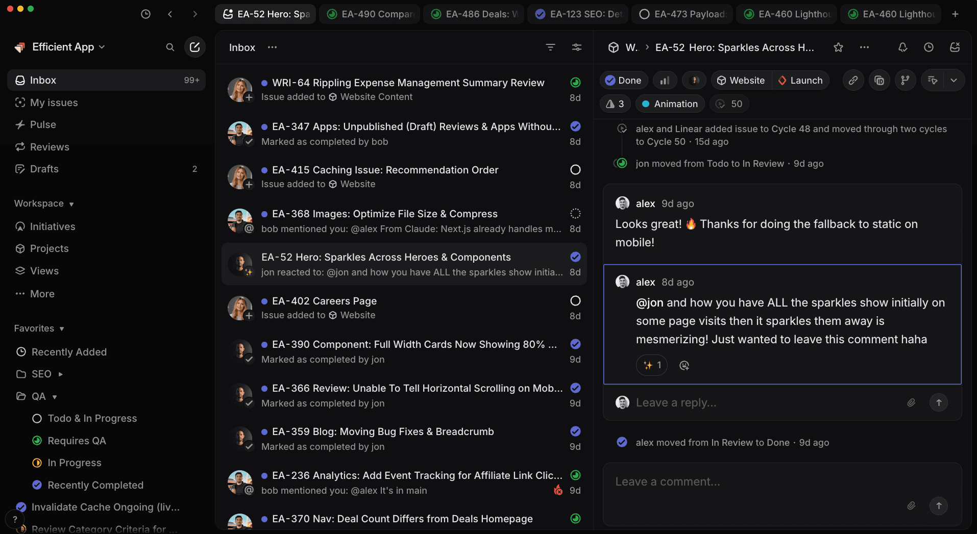 Linear Inbox Notifications