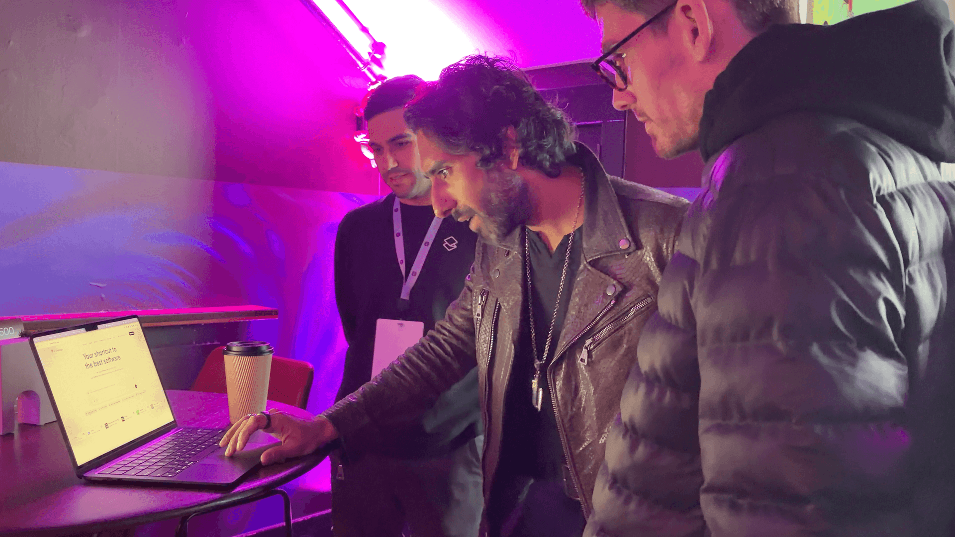 Rahul Vohra (Founder & Head of Superhuman Mail) giving us feedback on our site prior to launch.