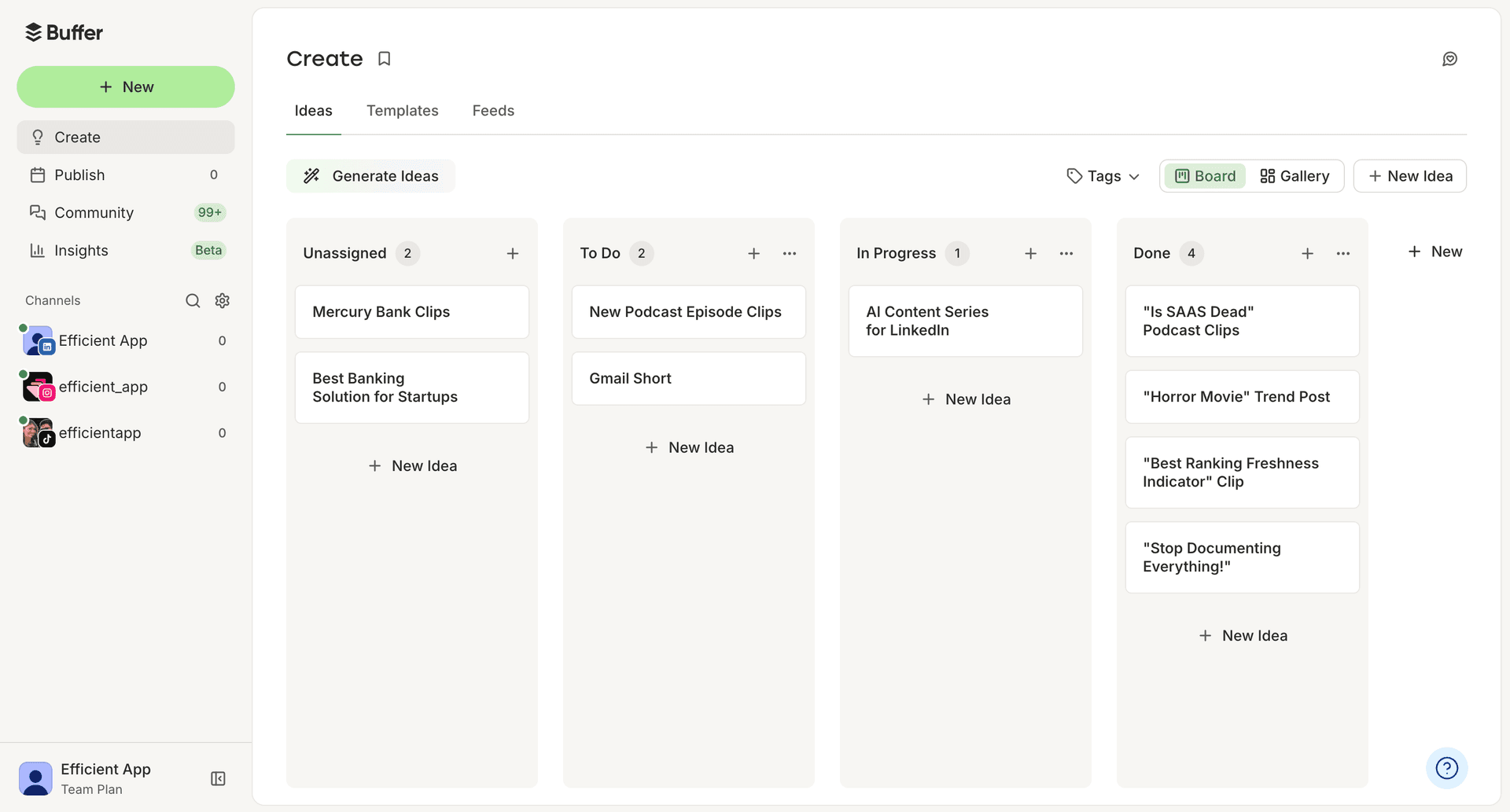 Buffer - Ideas Library.