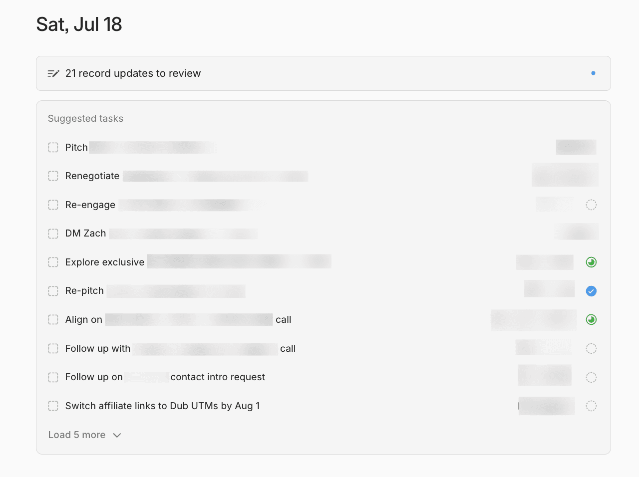 Lightfield Tasks