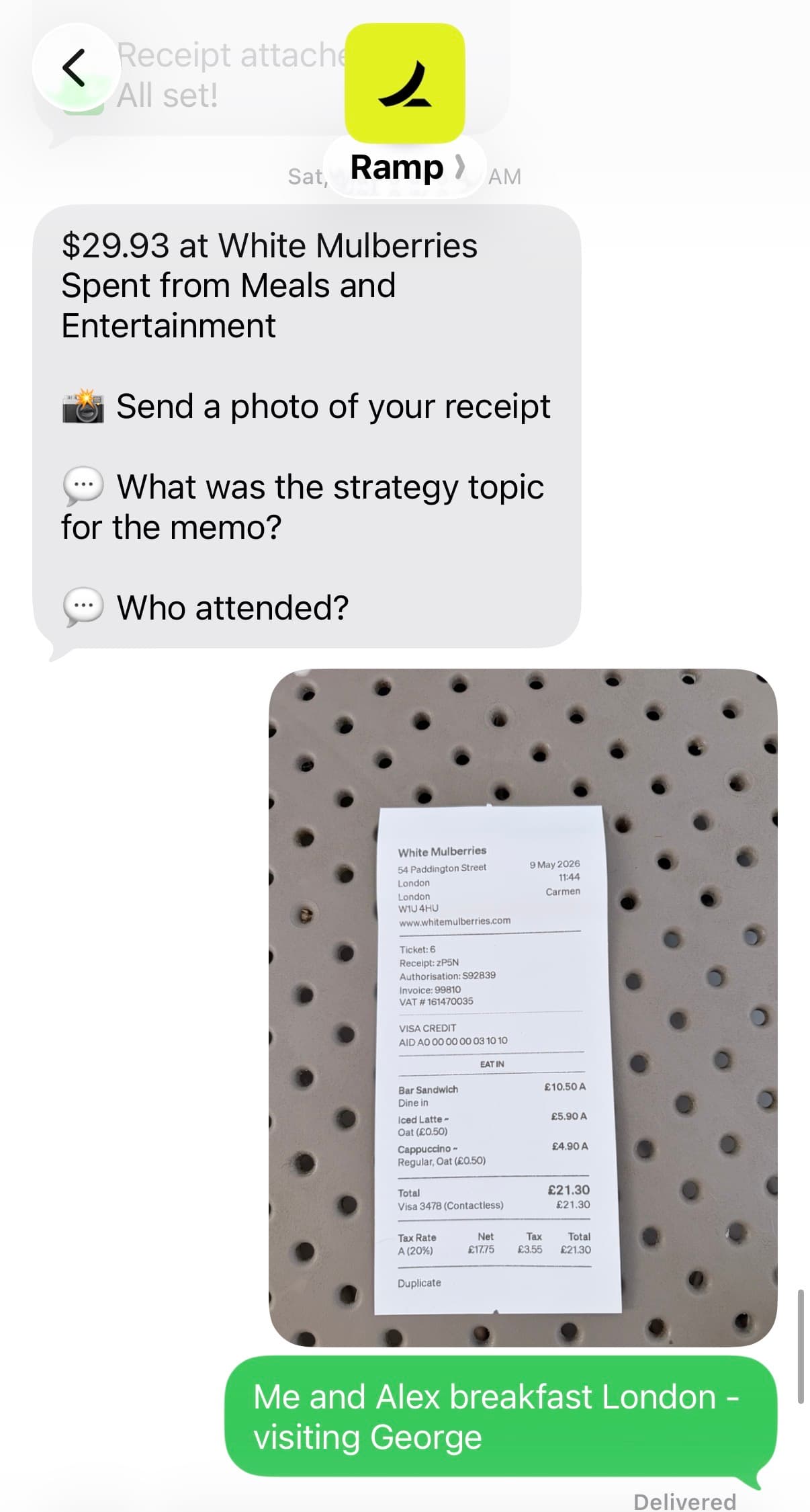 Mercury Receipt Matching