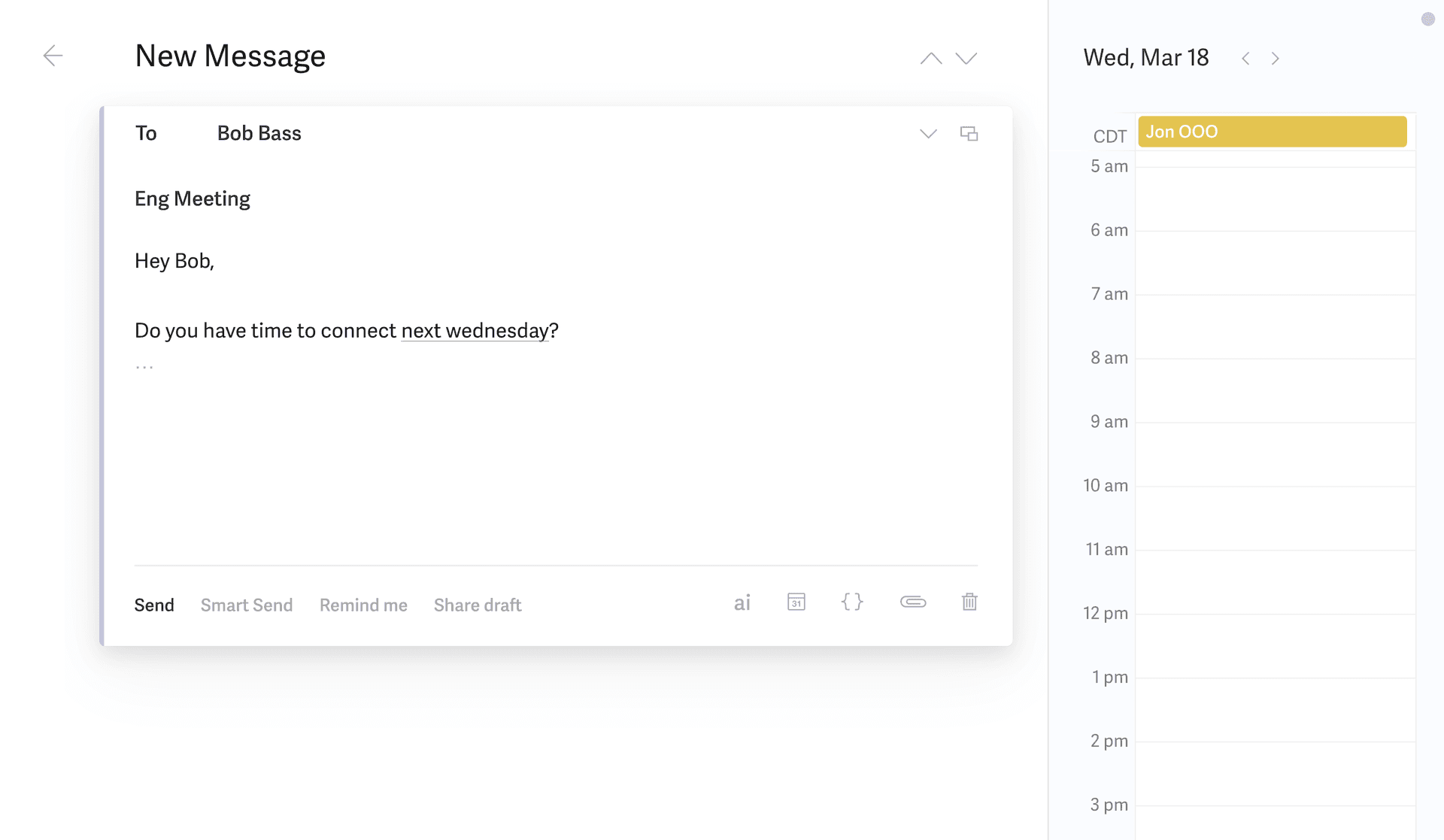 Superhuman Mail Calendar